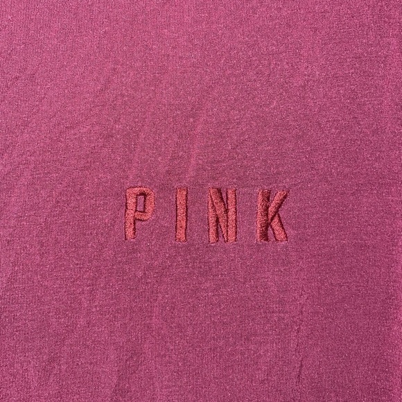 •PINK•VS PINK LIGHTWEIGHT, OVERSIZED FLOWY STRAPPY SCOOP BACK LONG SLEEVE TOP XS - Picture 3 of 7